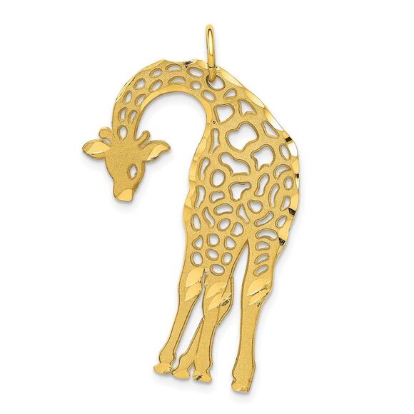 10K Yellow Gold Giraffe Charm